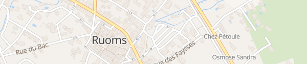 Karte Place Châles de Gaulle Ruoms