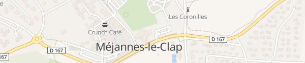 Karte Mairie Méjannes-le-Clap