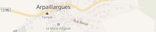 Karte Rue de l'Aire Arpaillargues-et-Aureillac