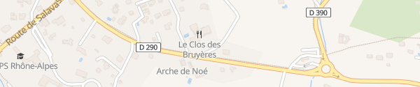 Karte Hôtel Le Clos des Bruyères Vallon-Pont-d'Arc