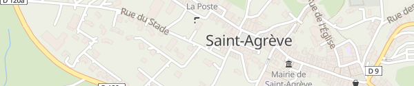 Karte Route du Stade Saint-Agrève