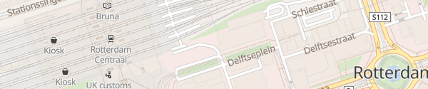 Karte Delftseplein Rotterdam
