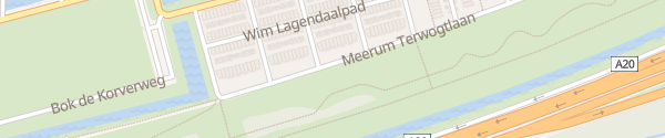 Karte Meerum Terwogtlaan Rotterdam