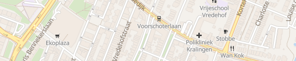 Karte Voorschoterlaan Rotterdam