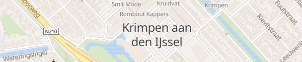 Karte Winkelcentrum Crimpenhof Krimpen aan den IJssel