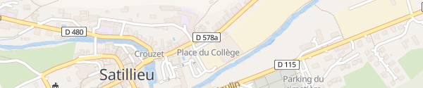 Karte Place du Collège Satillieu
