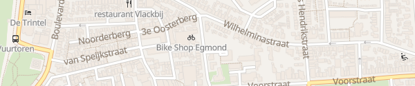 Karte Trompstraat Egmond an Zee
