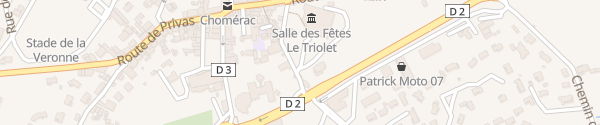 Karte Rue de l'Ancien Hospice Chomérac