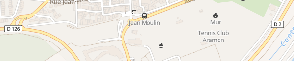 Karte Avenue Jean Moulin Aramon