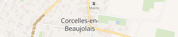 Karte Hôtel le Relais des Dix Crus Corcelles-en-Beaujolais