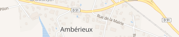 Karte Hôtel Les Pierres Dorées Ambérieux