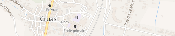 Karte Place René Cassin Cruas