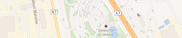 Karte Raststätte Fouillouse Ouest Saint-Rambert-d'Albon