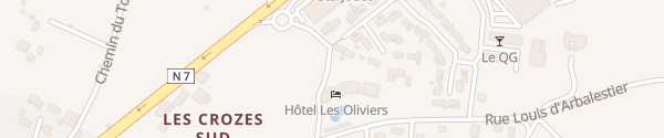 Karte Les Oliviers Loriol-sur-Drôme