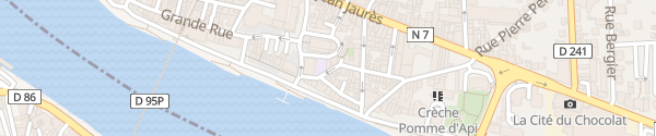 Karte Rue de l'Hôpital Tain-l'Hermitage