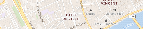 Karte Hôtel de Ville Chalon sur Saône
