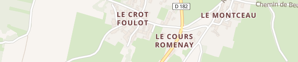 Karte Chambre d'hôtes Le Crot Foulot Jugy