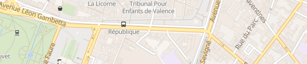 Karte Hôtel de France Valence