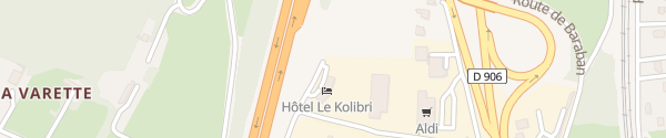 Karte Supercharger Hotel Le Kolibri Tournus