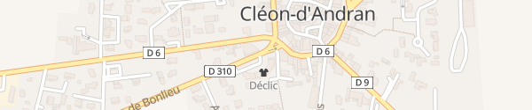 Karte L'Argelas Cléon-d'Andran