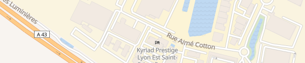 Karte Hôtel Kyriad Prestige Lyon Saint-Priest