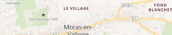 Karte Le Village Moras-en-Valloire