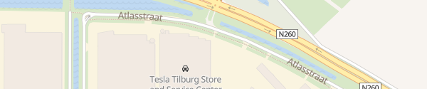 Karte Supercharger Service Center Tilburg