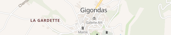 Karte L'Oustalet Gigondas
