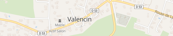 Karte Route de Lyon Valencin