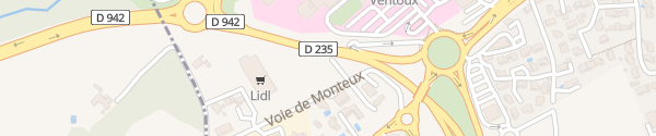 Karte Lidl Chemin de Monteux Carpentras