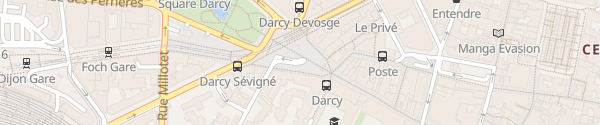 Karte DiviaPark Darcy-Liberté Dijon