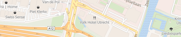 Karte Van der Valk Hotel Utrecht