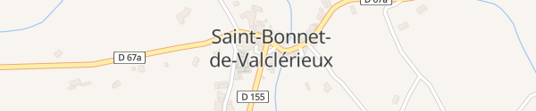 Karte Route du Chalon Saint-Bonnet-de-Valclèrieux
