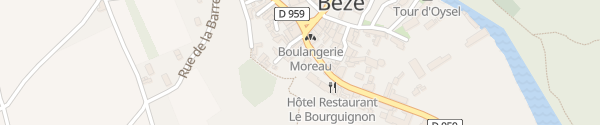Karte Logis Hôtel le Bourguignon Bèze