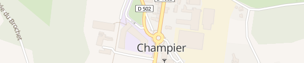 Karte Kreisel Champier
