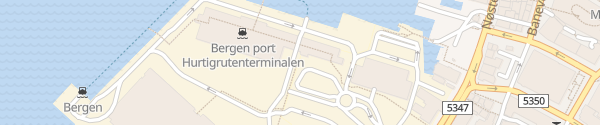 Karte Hurtigruten Terminal Bergen