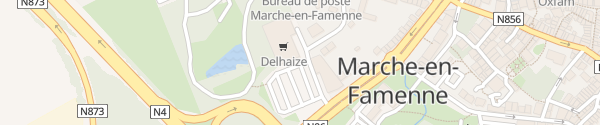 Karte Delhaize Marche-en-Famenne