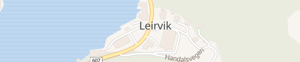 Karte Leirvik Senter Leirvik i Sogn