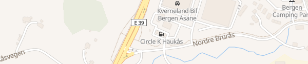 Karte Circle K Haukås Nyborg