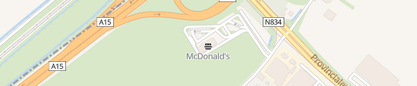 Karte McDonald's Tiel Kapel Avezaath