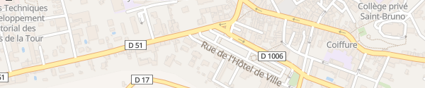 Karte Mairie La Tour-du-Pin