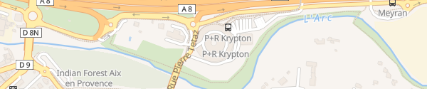 Karte Parking Relais Krypton Aix-en-Provence