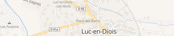 Karte Rue de la Piscine Luc-en-Diois