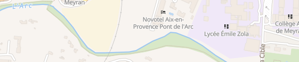 Karte Supercharger Novotel Aix-en-Provence
