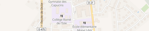 Karte Avenue du Maréchal Leclerc Gray