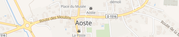 Karte Place de la Mairie Aoste