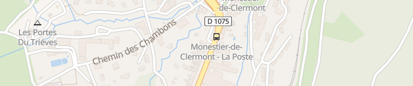 Karte Place du Champ de Foire Monestier-de-Clermont