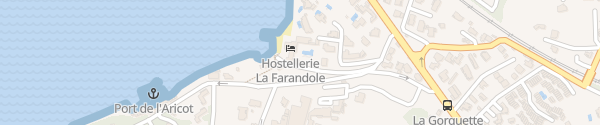 Karte Hostellerie La Farandole Sanary-sur-Mer