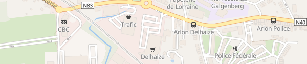 Karte Delhaize Arlon