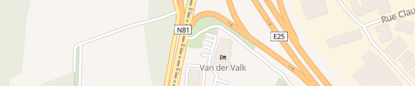 Karte Supercharger Van der Valk Hotel Arlon